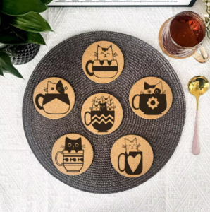 Teacup Kitties 6 Piece Coaster Set